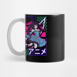 Aesthetic Vaporwave Anime Girl EDM Dance Music Mug